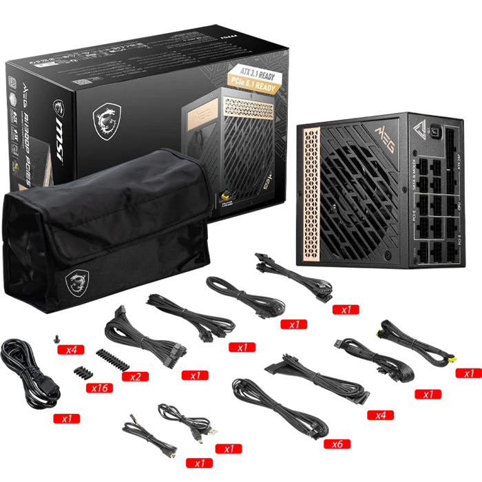 پاور 1300 وات MSI مدل MEG Ai1300P PCIE5