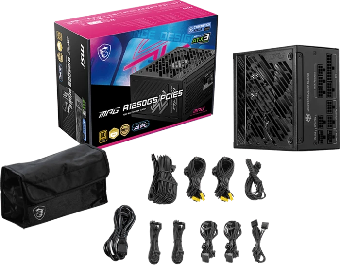 پاور 1250 وات MSI مدل MPG A1250GS PCIE5