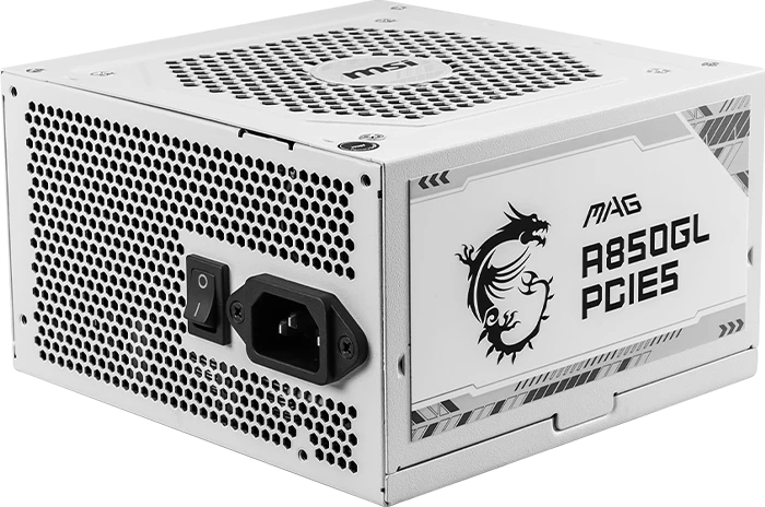 پاور 850 وات MSI مدل MAG A850GL PCIE5 WHITE