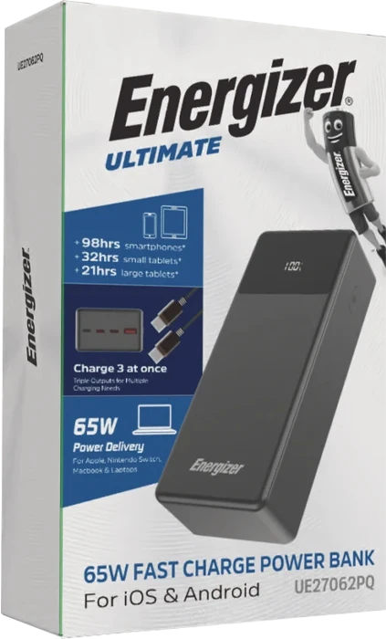 پاور بانک 27000 میلی آمپر ساعت ENERGIZER مدل UE27062PQ