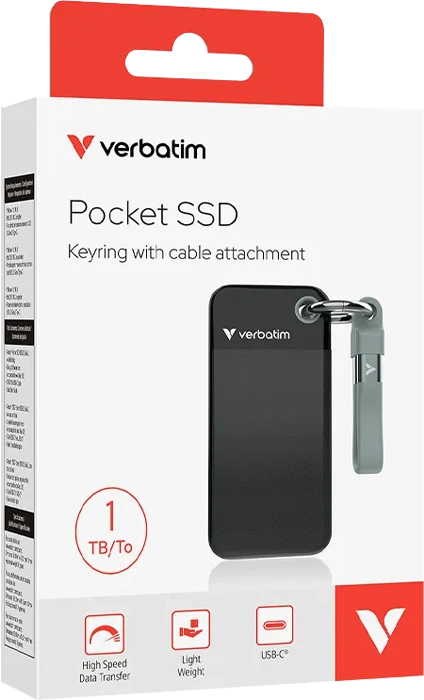 حافظه SSD اکسترنال 1 ترابایت VERBATIM مدل POCKET