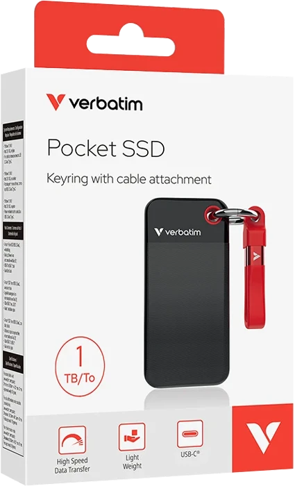 حافظه SSD اکسترنال 1 ترابایت VERBATIM مدل POCKET