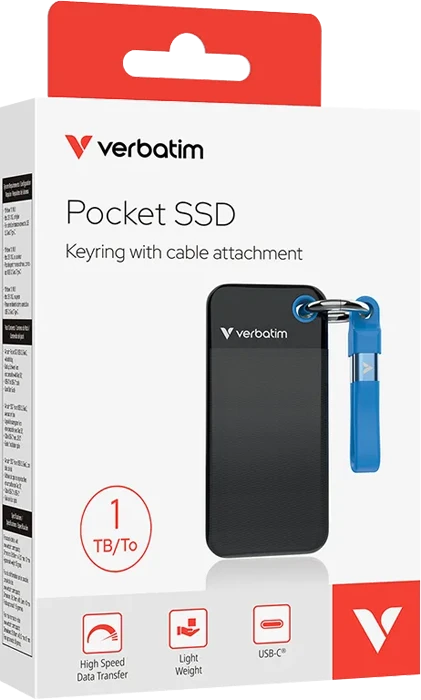 حافظه SSD اکسترنال 1 ترابایت VERBATIM مدل POCKET