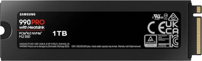 حافظه SSD اینترنال 1 ترابایت Samsung مدل 990PRO Heatsink