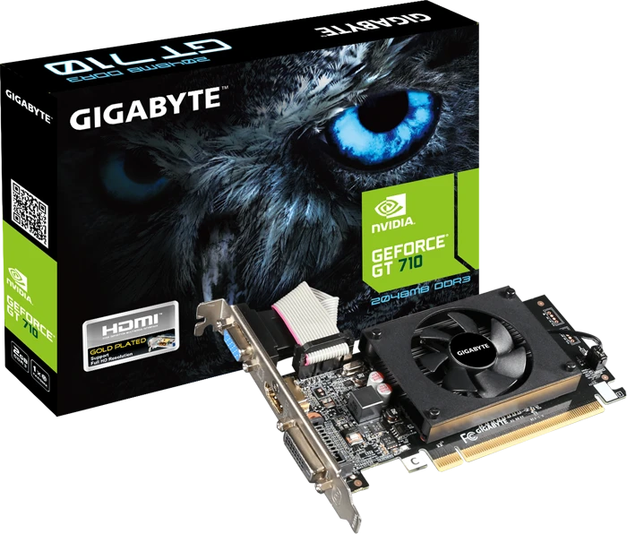 کارت گرافیک GIGABYTE مدل GeForce GT 710 Low Profile 2G