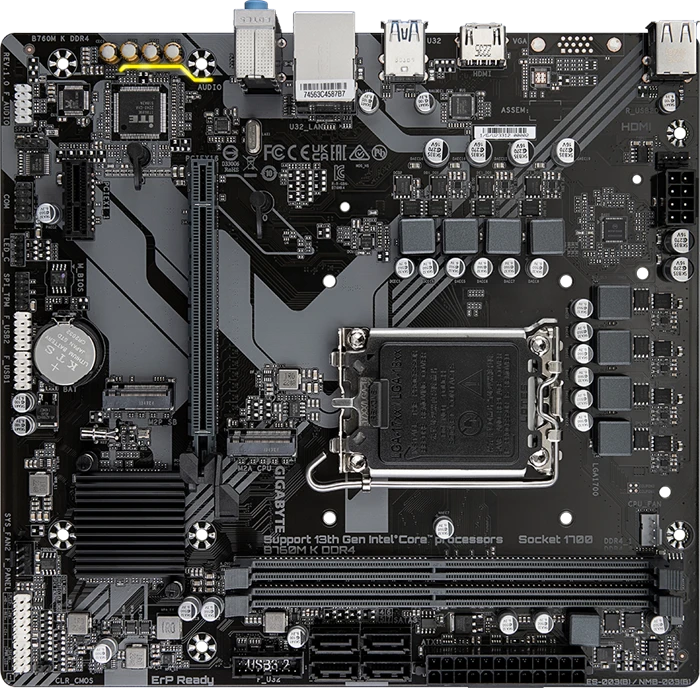 مادربرد  GIGABYTE مدل  B760M K DDR4 (rev.1.0)