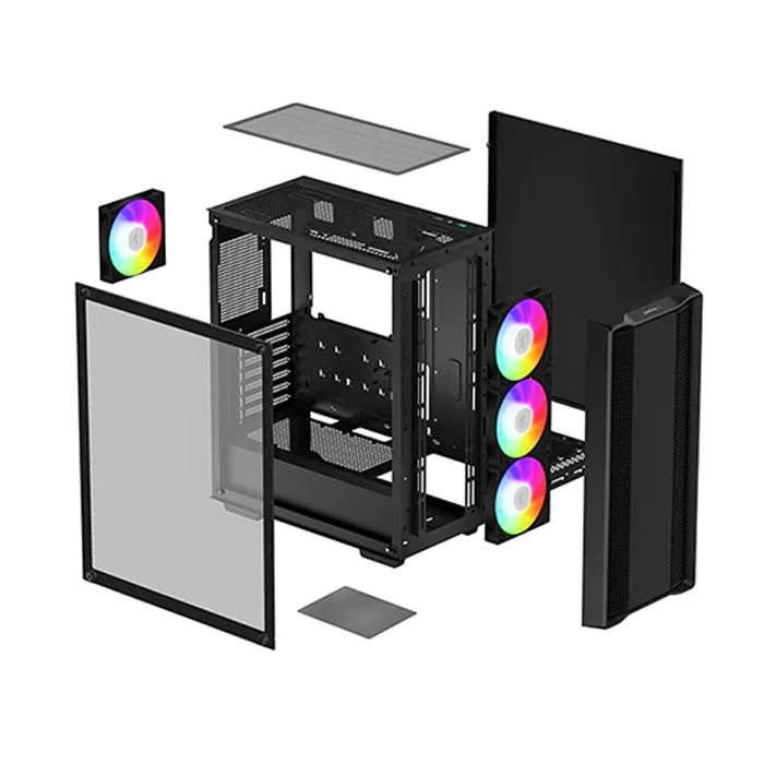 کیس کامپیوتر DeepCool مدل CC560 ARGB V2