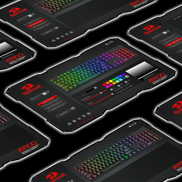 کیبورد مکانیکال گیمینگ سیمی Redragon مدل Argo K670 RGB