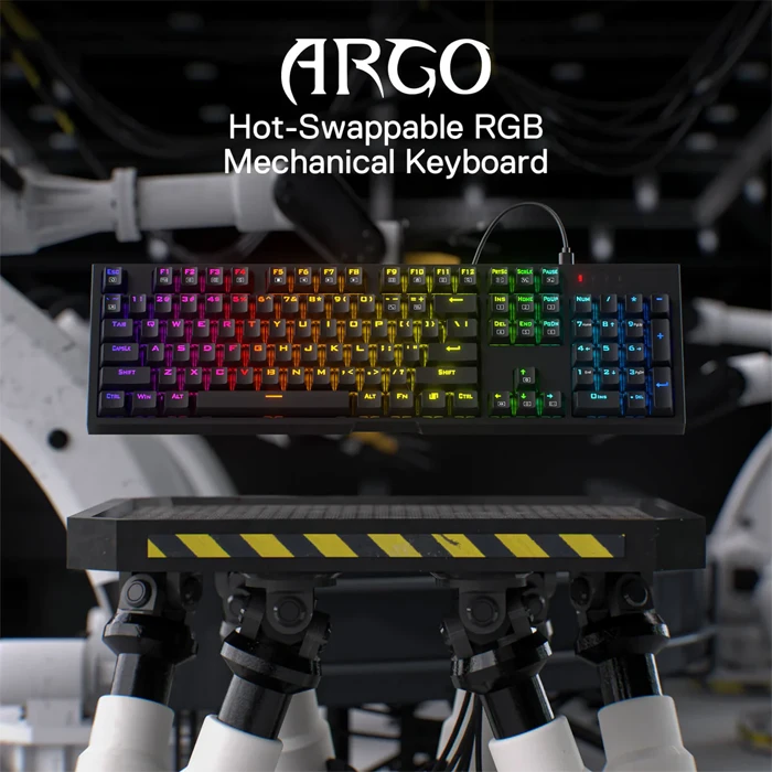 کیبورد مکانیکال گیمینگ سیمی Redragon مدل Argo K670 RGB