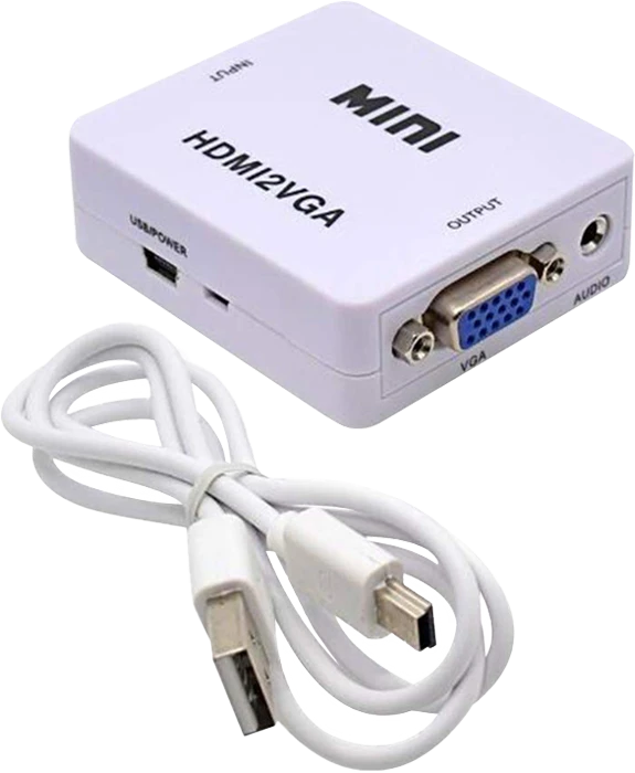 V-NET HDMI TO VGAFULL HD-1080P V-0564 WHITE CONVERTER
