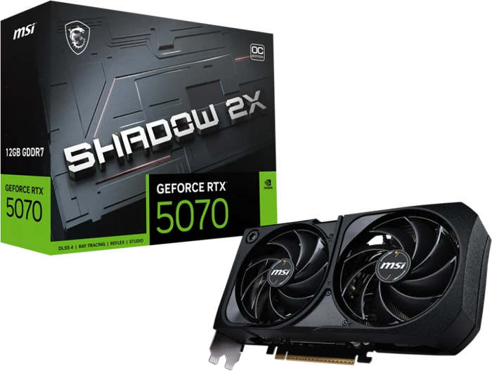 کارت گرافیک MSI مدل GeForce RTX 5070 12G SHADOW 2X OC