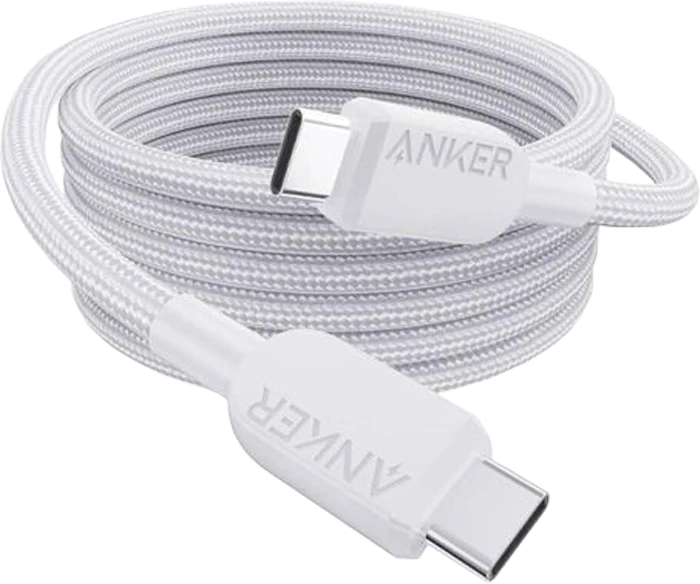 کابل شارژر 1.8 متری USB-C به USB-C انکر مدل A81D6H با توان 240 وات