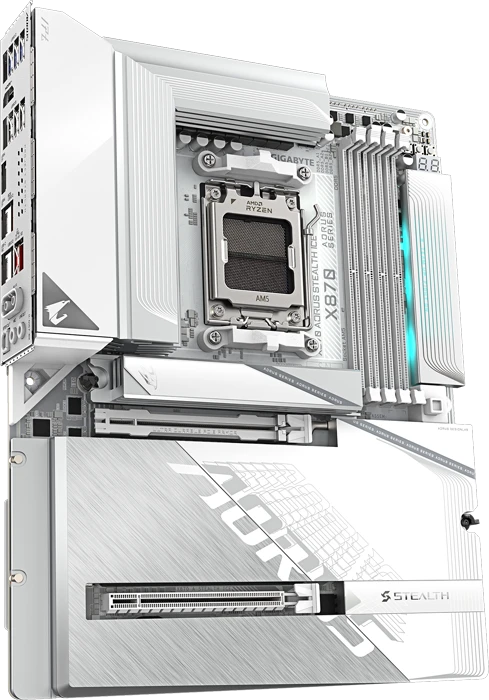 مادربرد GIGABYTE مدل X870 AORUS STEALTH ICE