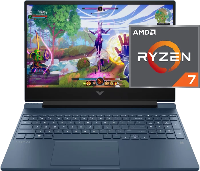 لپ تاپ گیمینگ 15.6 اینچ HP مدل VICTUS 15-FB3120AX-BT6E1PA#ACJ (Ryzen 7-7445HS-16GB DDR5-512GB SSD-RTX3050-FHD-Backlit)