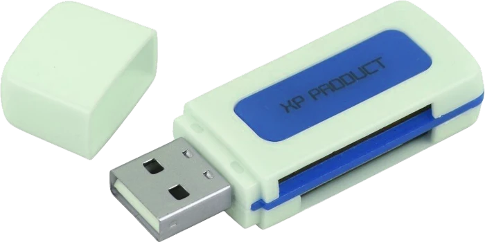XP PRODUCT XP 620T WHITE/GREEN 15 IN 1 USB2.0 CARD READER