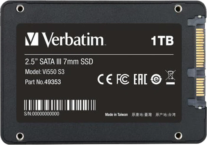 حافظه SSD اینترنال 1 ترابایت VERBATIM مدل Vi550 S3