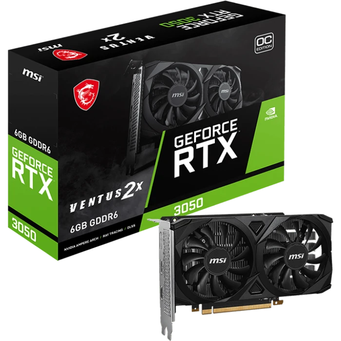 کارت گرافیک MSI مدل GeForce RTX 3050 VENTUS 2X 6G OC