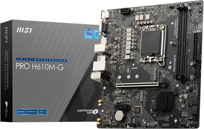 مادربرد MSI مدل PRO H610M-G DDR5