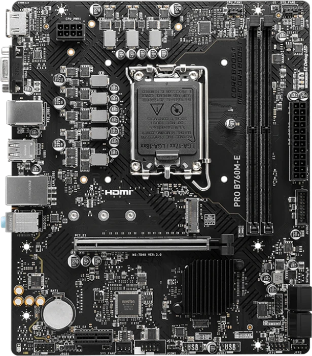 کالا MSI مدل PRO B760M-E DDR5 ASLI MB