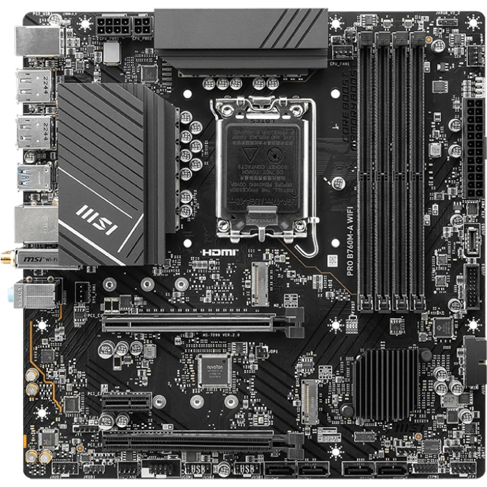 مادربرد MSI مدل PRO B760M-A WIFI DDR5