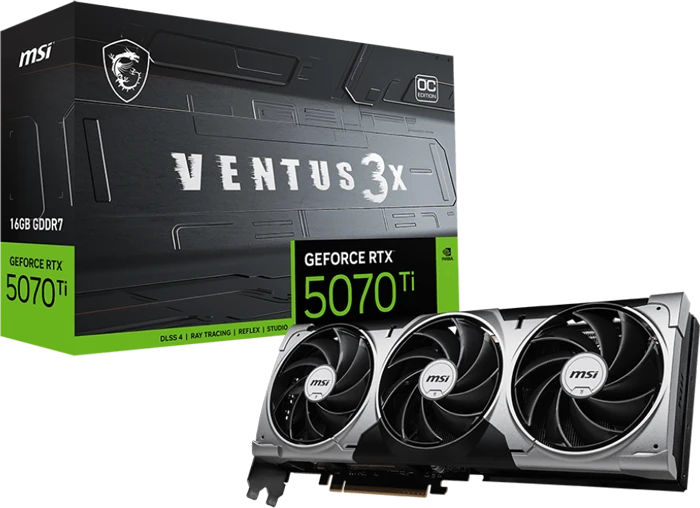 کارت گرافیک MSI مدل GeForce RTX 5070 Ti 16G VENTUS 3X OC