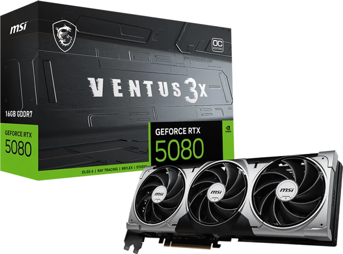کارت گرافیک MSI مدل GeForce RTX 5080 16G VENTUS 3X OC