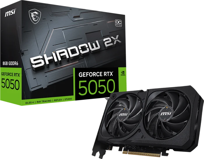 کارت گرافیک MSI مدل GeForce RTX 5050 8G SHADOW 2X OC