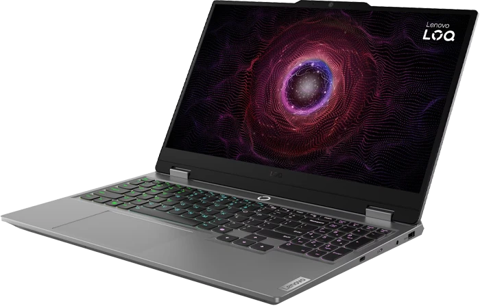 لپ تاپ گیمینگ 15.6 اینچ Lenovo مدل LOQ 15ARP9-83JC00GKUS (Ryzen 5 7235HS-12GB-512GB SSD-RTX4050-FHD 144Hz-Backlit)