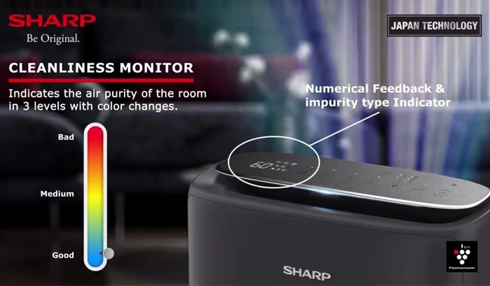 تصفیه هوای SHARP مدل KI-N50SA-H Plasmacluster