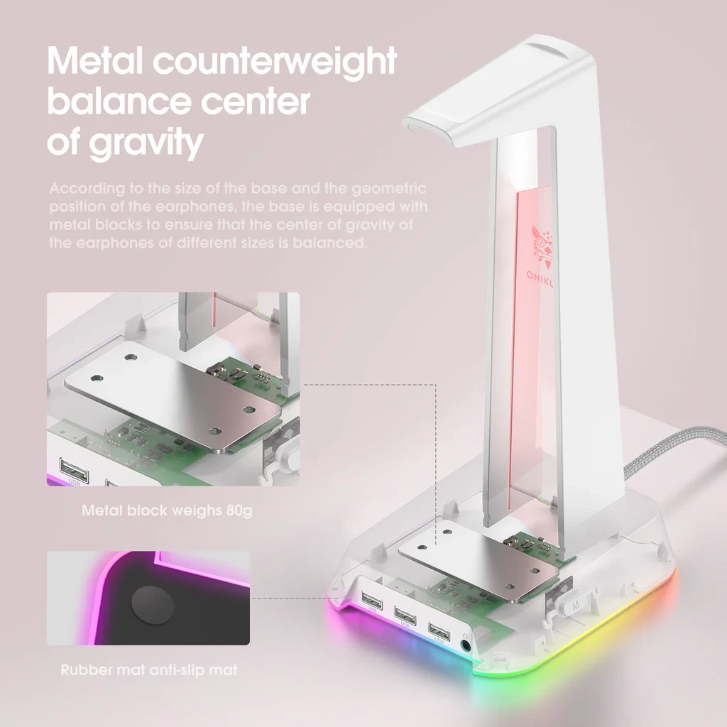 پایه هدست Onikuma مدل ST2 RGB