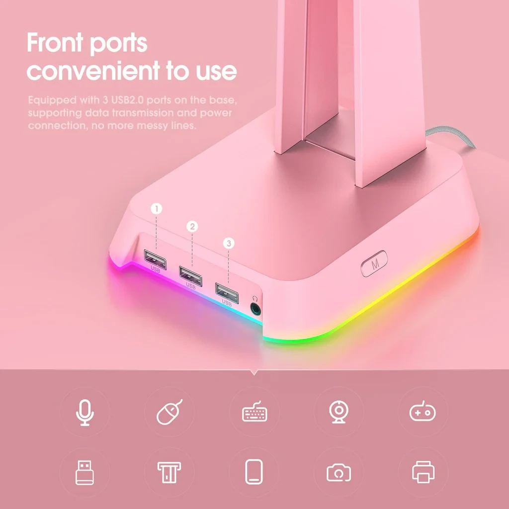پایه هدست Onikuma مدل ST2 RGB