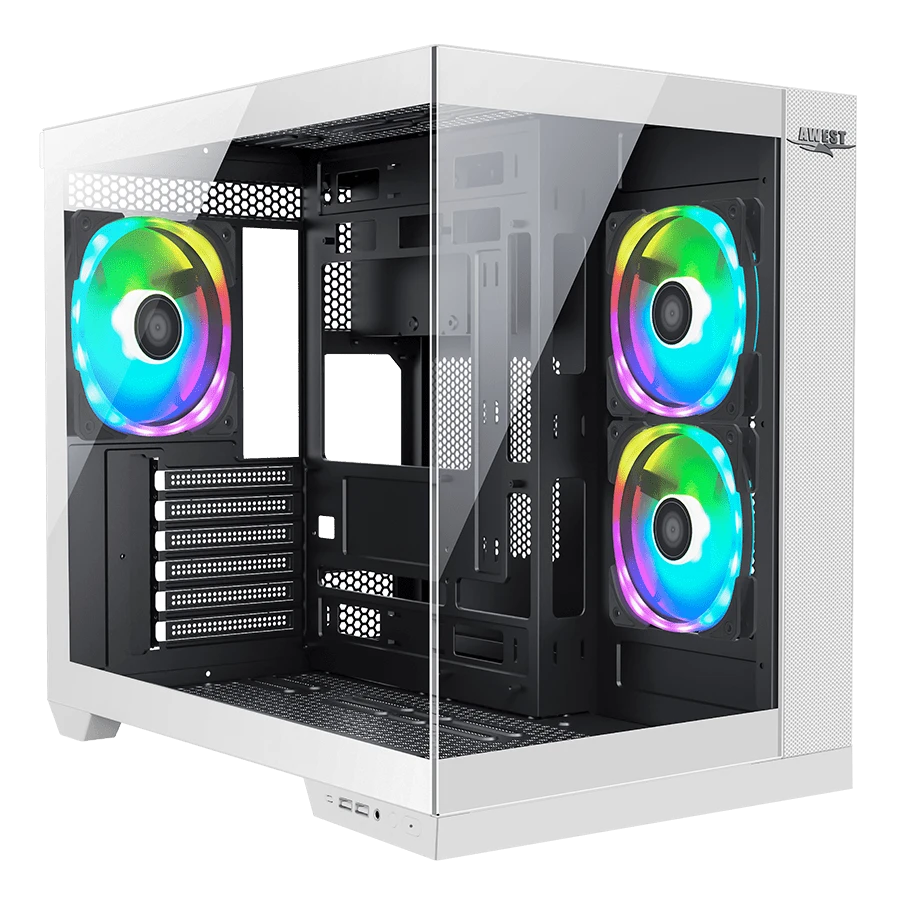 کیس گیمینگ کامپیوتر AWEST مدل GT-AQ12M-B&W‌