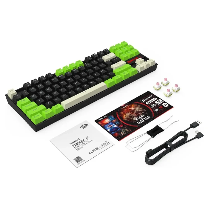 کیبورد مکانیکال گیمینگ سیمی Redragon مدل KUMARA K552 BGC-M RGB‌