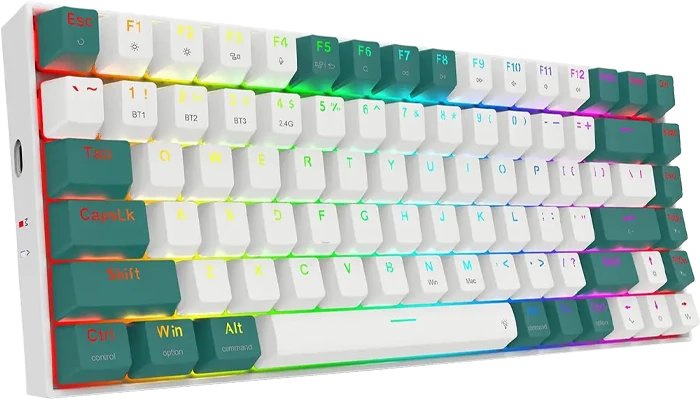 کیبورد مکانیکال گیمینگ بی سیم Redragon مدل K678 WG Pro‌