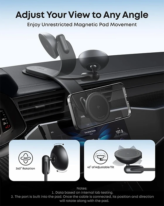 شارژر بی سیم 15 وات Anker مدل MagGo Qi2 B2216‌