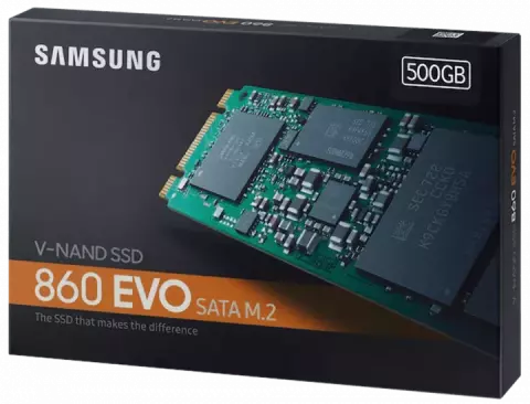 حافظه SSD اینترنال 500 گیگابایت Samsung مدل  860 EVO M.2