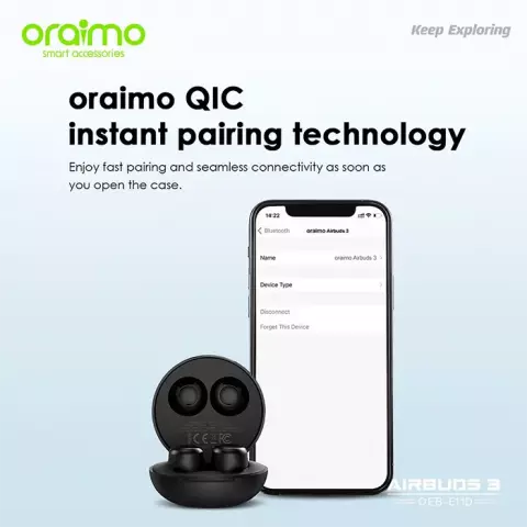 ایرفون بلوتوثی Oraimo مدل AirBuds 3 OEB-E11D