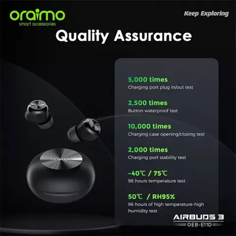 ایرفون بلوتوثی Oraimo مدل AirBuds 3 OEB-E11D