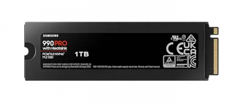 حافظه SSD اینترنال 1 ترابایت Samsung مدل 990PRO M.2 w/ Heatsink
