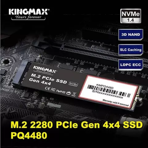 حافظه SSD اینترنال 512 گیگابایت Kingmax مدل  PQ3480 NVMe M.2