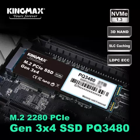 حافظه SSD اینترنال 1 ترابایت Kingmax مدل PQ3480 NVMe M.2