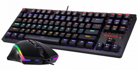 کیبورد و موس سیمی گیمینگ Redragon مدل ESSENTIALS S113