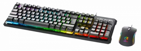 کیبورد و موس سیمی گیمینگ Green مدل GKM605 RGB