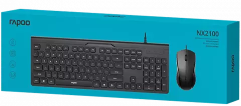کیبورد و موس سیمی Rapoo مدل NX2100