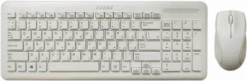موس MSI مدل WHITE WIRELESS KB & MOUSE