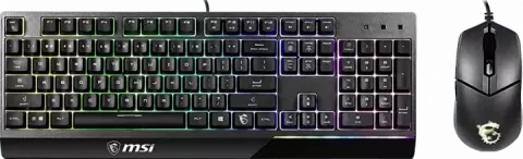 موس MSI مدل GAMING VIGOR GK30 COMBO RGB USB BLACK GREEN KB & MOUSE