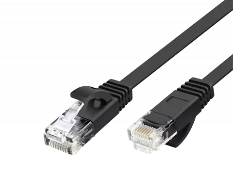 K-NET CAT6 UTP K-NCP6U250 25M BLACK PATCH CORD CABLE