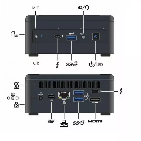 مینی پی سی Intel مدل NUC Kit NUC11PAHi5