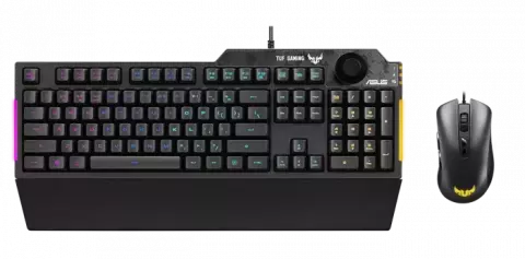 کیبورد و موس سیمی گیمینگ Asus مدل TUF Gaming Combo K1&M3