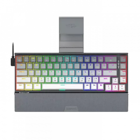 REDRAGON GAMING SHACO K641 GW PRO RED SWITCH RGB GRAY TAKHTJAMSHID WIRELESS MECHANICAL KB